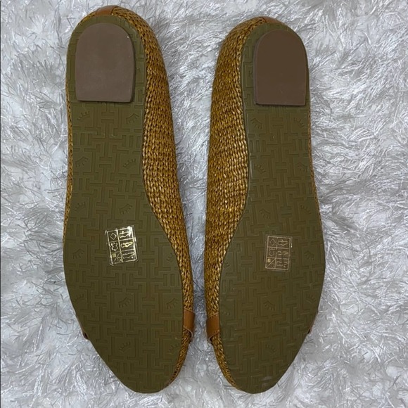 Elaine Turner Wicker Ballet Flats Light Brown 10 - Picture 5 of 7